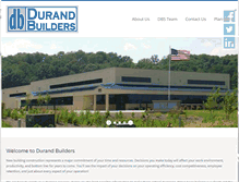Tablet Screenshot of durandbuilders.com